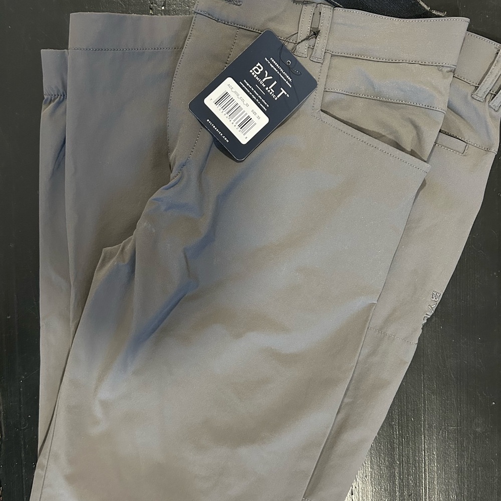 BYLT Ace Joggers in black and charcoal